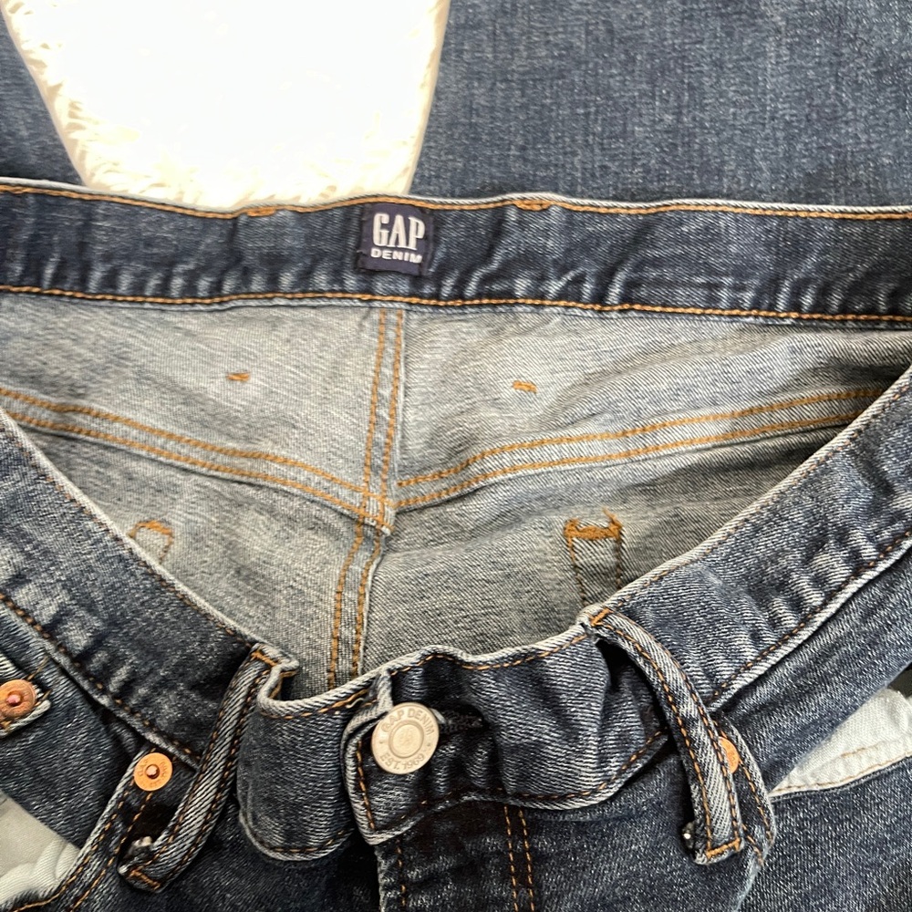 GAP Men's Dark Blue Slim Straight Jeans Size 36 x 32 - Picture 3 of 5